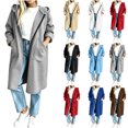 thumbnail image 1 of Chiccall Women Plus Size Zip Up Hoodies Long Sleeve Tunic Sweatshirt Long Fleece Hooded Jacket with Pockets, 1 of 7