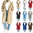 thumbnail image 1 of Chiccall Women Plus Size Zip Up Hoodies Long Sleeve Tunic Sweatshirt Long Fleece Hooded Jacket with Pockets, 1 of 7