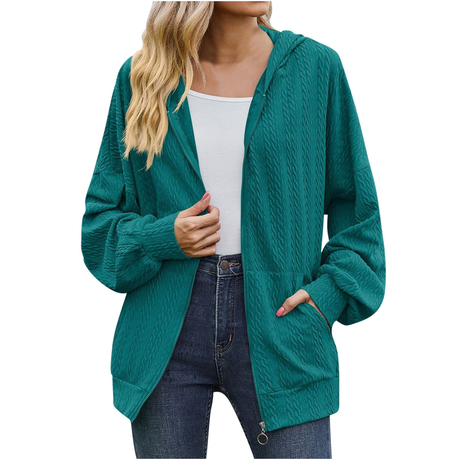 Misassy Women's Open Front Knit Cardigan – Boho Sheer Long Sleeve Kimono, Lightweight, Size S In Green