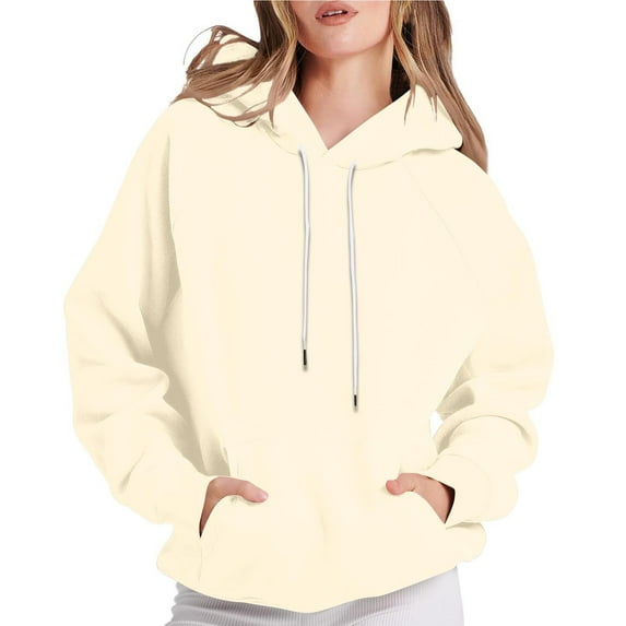 Chiccall Women's Hoodies Loose Fit Hooded Sweatshirts 2025 Fashion Pullover Tops with Drawstring & Hood