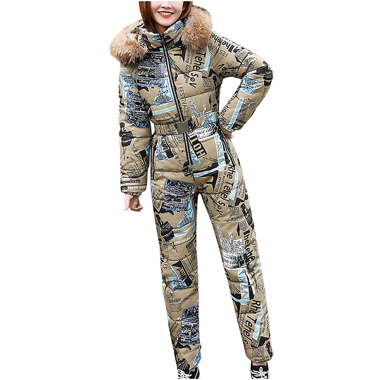 Chiccall Women's One Pieces Ski Suits Jumpsuits Coveralls Winter