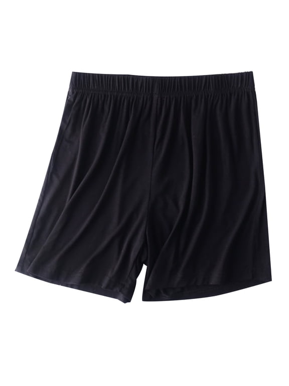 Smsaxvxz Women's Plus Size Lightweight Pajama Shorts Loose Soft Lounge Elastic Waist Shorts for Women