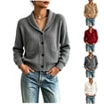 thumbnail image 1 of Chiccall Women's Shawl Collar Cable Knit Cardigan Sweaters Fall Winter Fashion Long‑Sleeve Button‑Down Sweater Jacket, 1 of 6