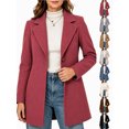 thumbnail image 1 of Chiccall Women's Winter Overcoat Single Breasted Pea Coat, 1 of 8