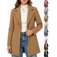 thumbnail image 1 of Chiccall Women's Winter Overcoat Single Breasted Pea Coat, 1 of 8