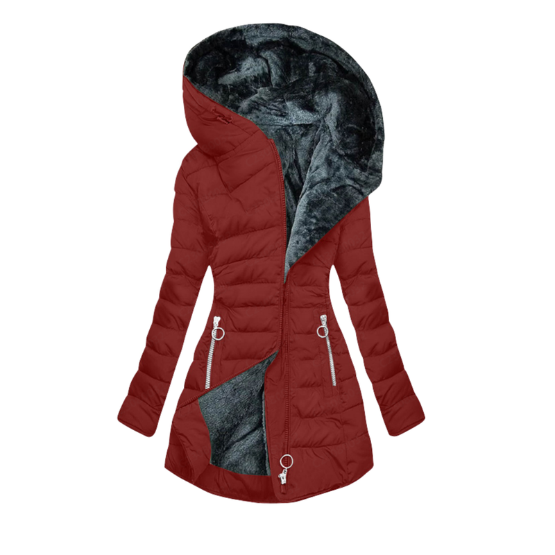 Chiccall Womens Plus Size Hoodie Coat Fashion Casual Fleece Lined