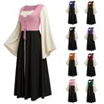 thumbnail image 1 of Chiccall Womens's Medieval Renaissance Costume Maxi Dress Halloween Long Sleeve Flare Halloween Witch Gothic Co Dresses for Party, 1 of 8