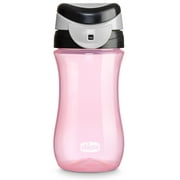 Chicco 12oz. My Tumbler Open Rim Training Cup with Free-Flow Spout, Spill Proof when Lid is Closed, Flip-Up Carry Handle, Top-Rack Dishwasher Safe, Easy to Hold Toddler Cup, 2+ Years - Pink, New