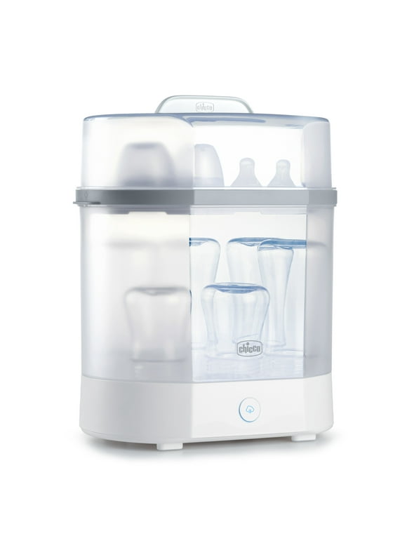 Chicco 3-in-1 Electric Steam Sterilizer for Baby Bottles, Pacifiers, Toys and More - White
