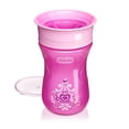 thumbnail image 1 of Chicco 360° Spoutless Rim Trainer Sippy Cup 9m+ in Pink, New, 1 of 8