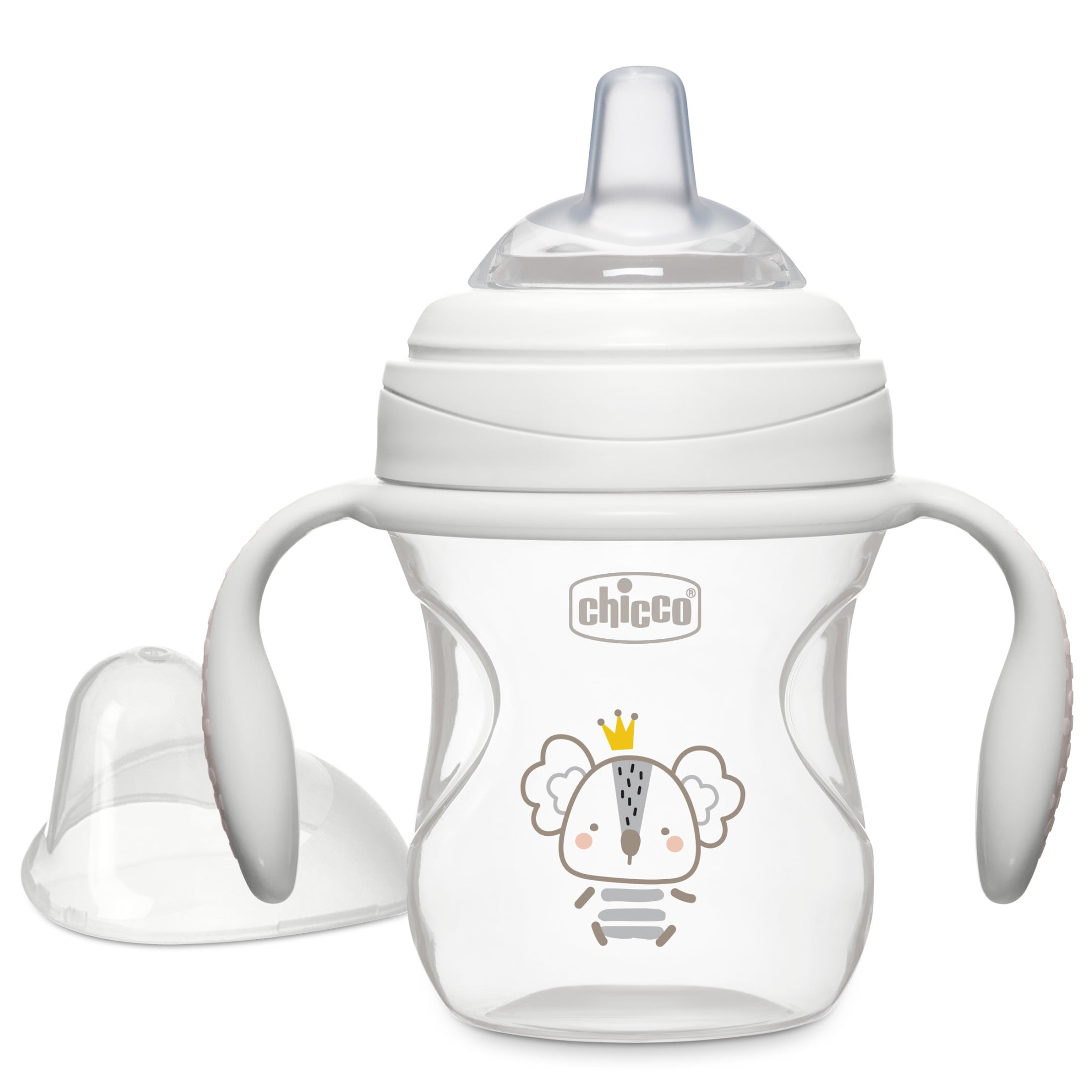 Chicco 7oz. Silicone Spout Transition Sippy Cup, 4m+ - Grey, New