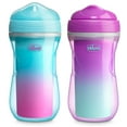 thumbnail image 1 of Chicco 9oz. Insulated Rim Trainer Sippy Cup, 12m+, 2-Pack - Pink, New, 1 of 10