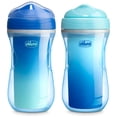 thumbnail image 1 of Chicco 9oz. Insulated Rim Trainer Sippy Cup, 12m+, 2-Pack - Teal/Blue, New, 1 of 10