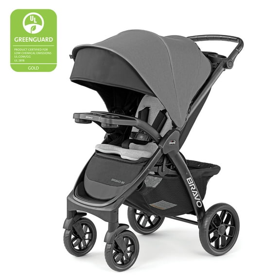 Chicco Bravo LE ClearTex Quick-Fold Stroller - Pewter (Grey), New
