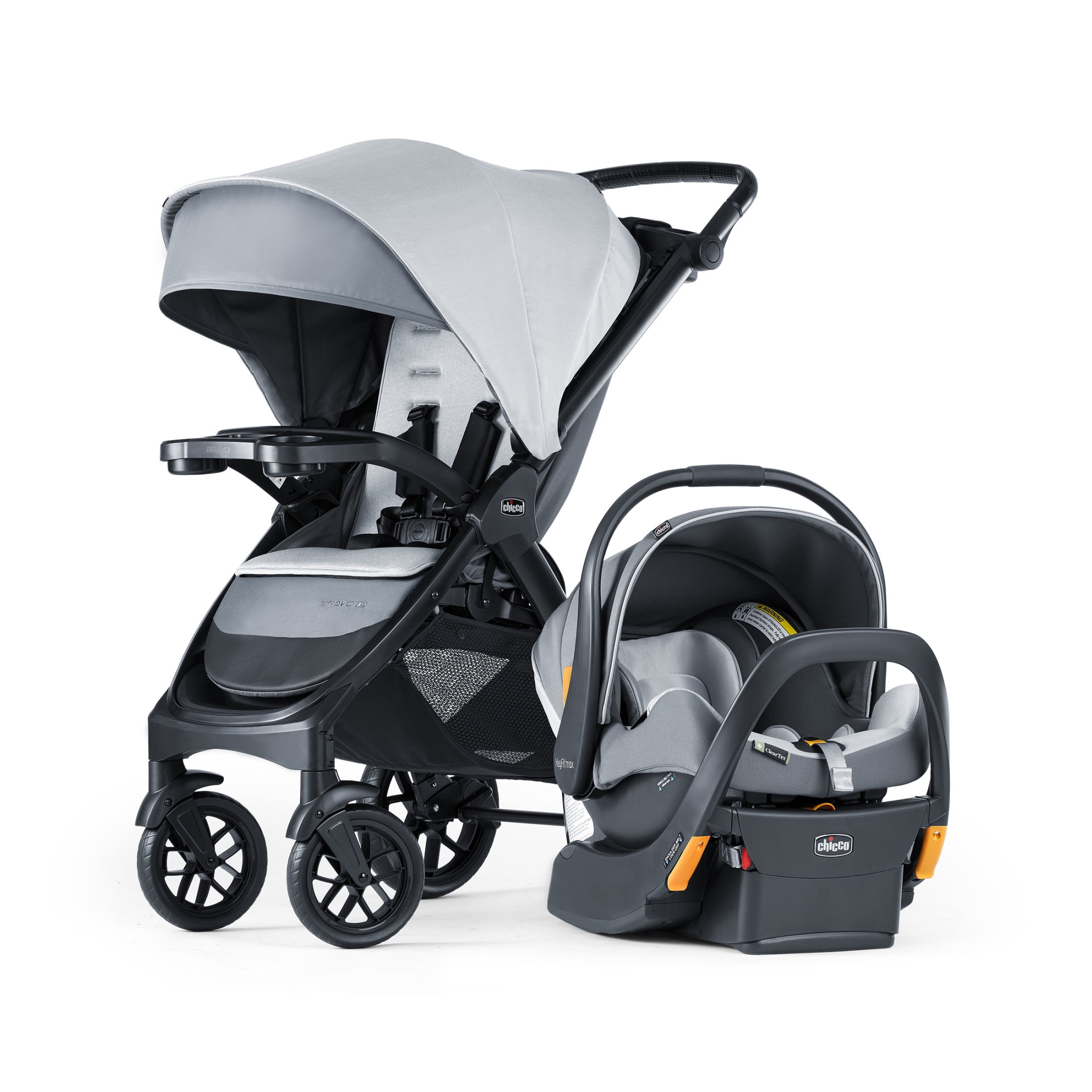 Chicco Bravo® LE ClearTex® Trio Travel System Stroller with KeyFit