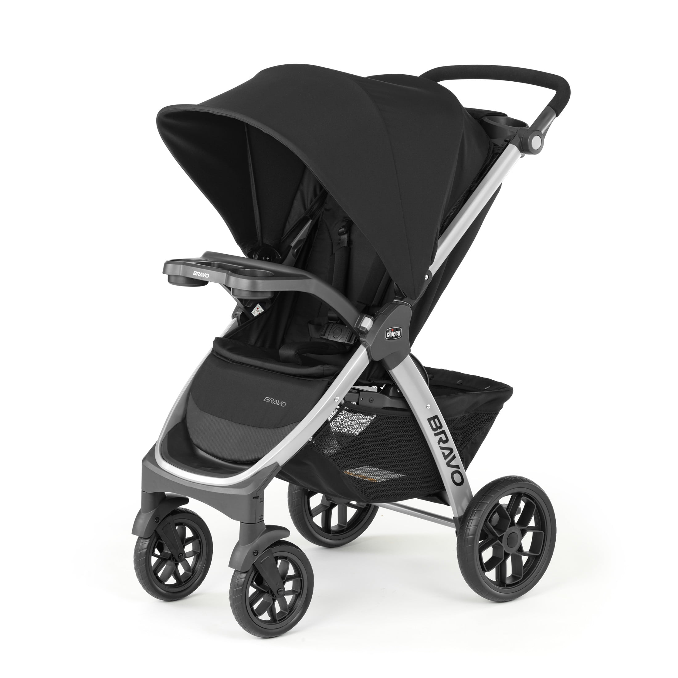 Chicco Bravo LE ClearTex Quick Fold Stroller Pewter Grey New Walmart