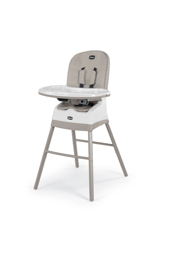 Stack Hi-Lo 6-in-1 Multi-Use High Chair, Booster and Stool with Tray - Sand (Beige), New