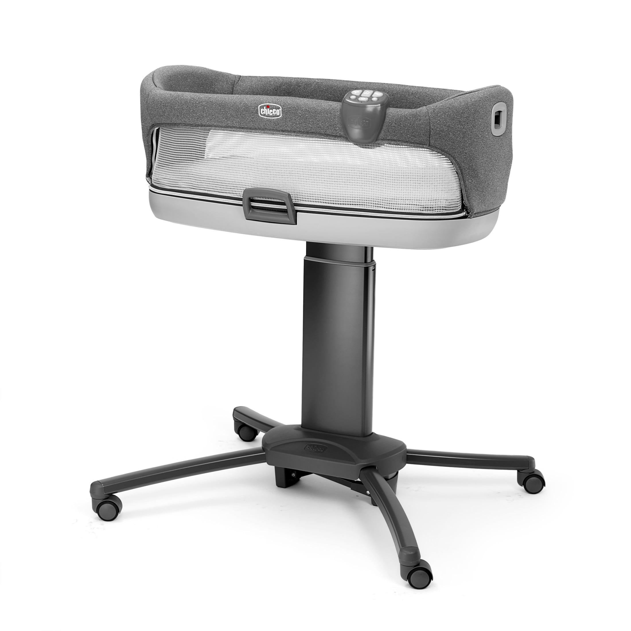 Chicco Close to You 3 in 1 Portable Bedside Bassinet and Changing Table Heather Grey Grey New