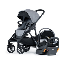 Chicco Corso® LE ClearTex® Modular Travel System with KeyFit® Max ClearTex® Infant Car Seat - Canyon (Grey), New