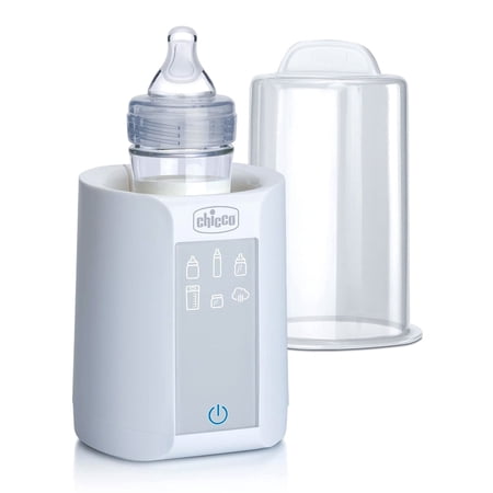 Chicco Digital Bottle Warmer & Sterilizer for Breast Milk, Formula, and Baby Food - White