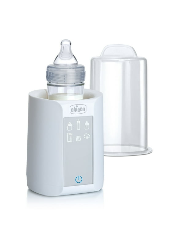 Chicco Digital Bottle Warmer & Sterilizer for Breast Milk, Formula, and Baby Food - White