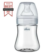 Chicco Duo Hybrid Baby Bottle, Invinci-Glass Inside/Plastic Outside, 5oz - Neutral, New