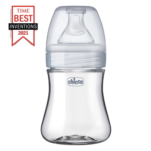 Chicco Duo Hybrid Baby Bottle, Invinci-Glass Inside/Plastic Outside, 5oz - Neutral
