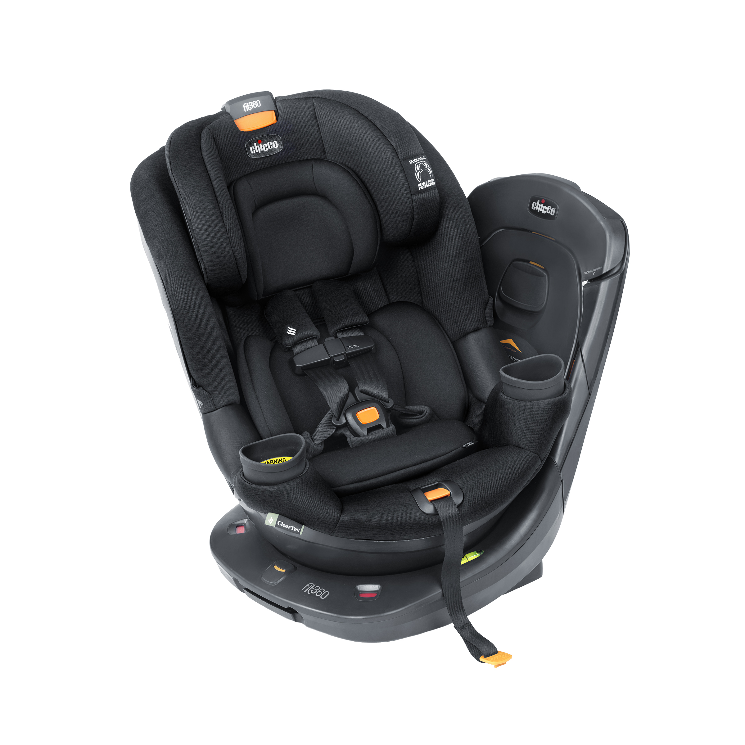Chicco GoFit Plus Backless Booster Car Seat Iron (Black)