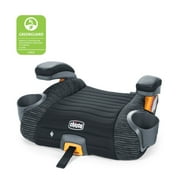 Chicco GoFit ClearTex Plus Backless Belt-Positioning Booster Car Seat, LATCH Attachment Plus Quick-Release - Static Black, New