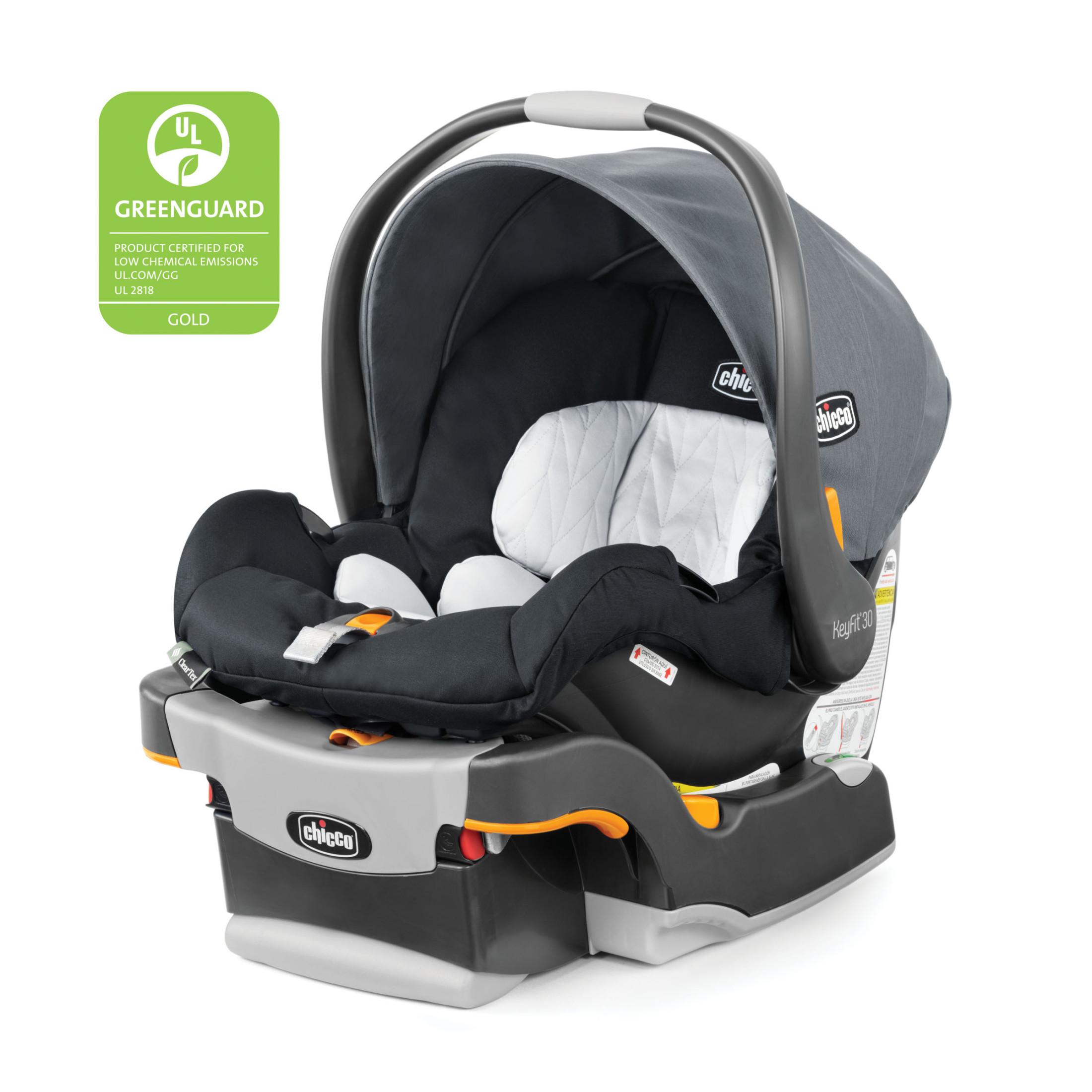 Chicco KeyFit 30 ClearTex 30 lbs Infant Car Seat - Pewter (Grey) - image 1 of 12