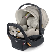 Chicco KeyFit Max Zip ClearTex Extended-Use Infant Car Seat and Stay-in-Car Base, Rear-Facing, 1-Hand Adjust Handle, Zip-Open Privacy Shield - Sierra Beige