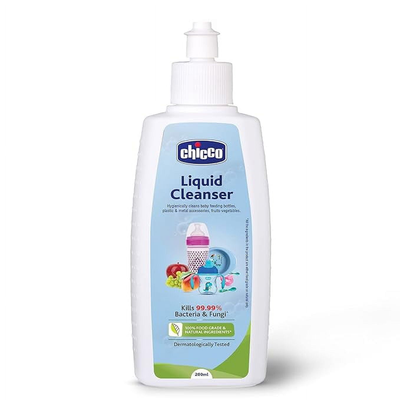 Chicco Liquid Cleanser, 200ml (pack of 2) Wash for Feeding Bottle