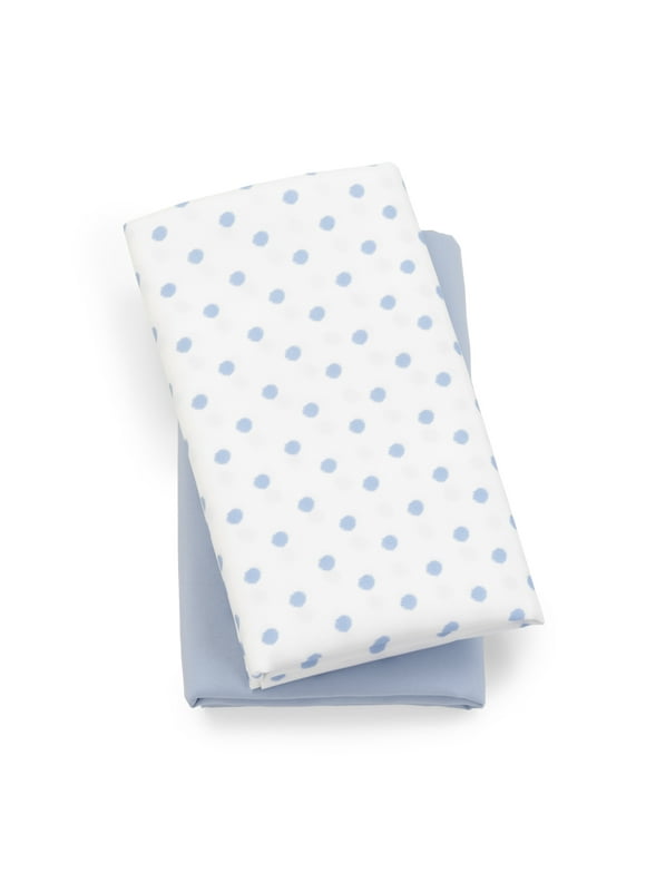 Chicco Lullaby Playard Sheets - Blue Dot (Blue/White)