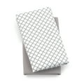 thumbnail image 1 of Chicco Lullaby Playard Fitted Sheets, Deep Pockets, Secure Fit - Grey Diamond (Grey/White), New, 1 of 6