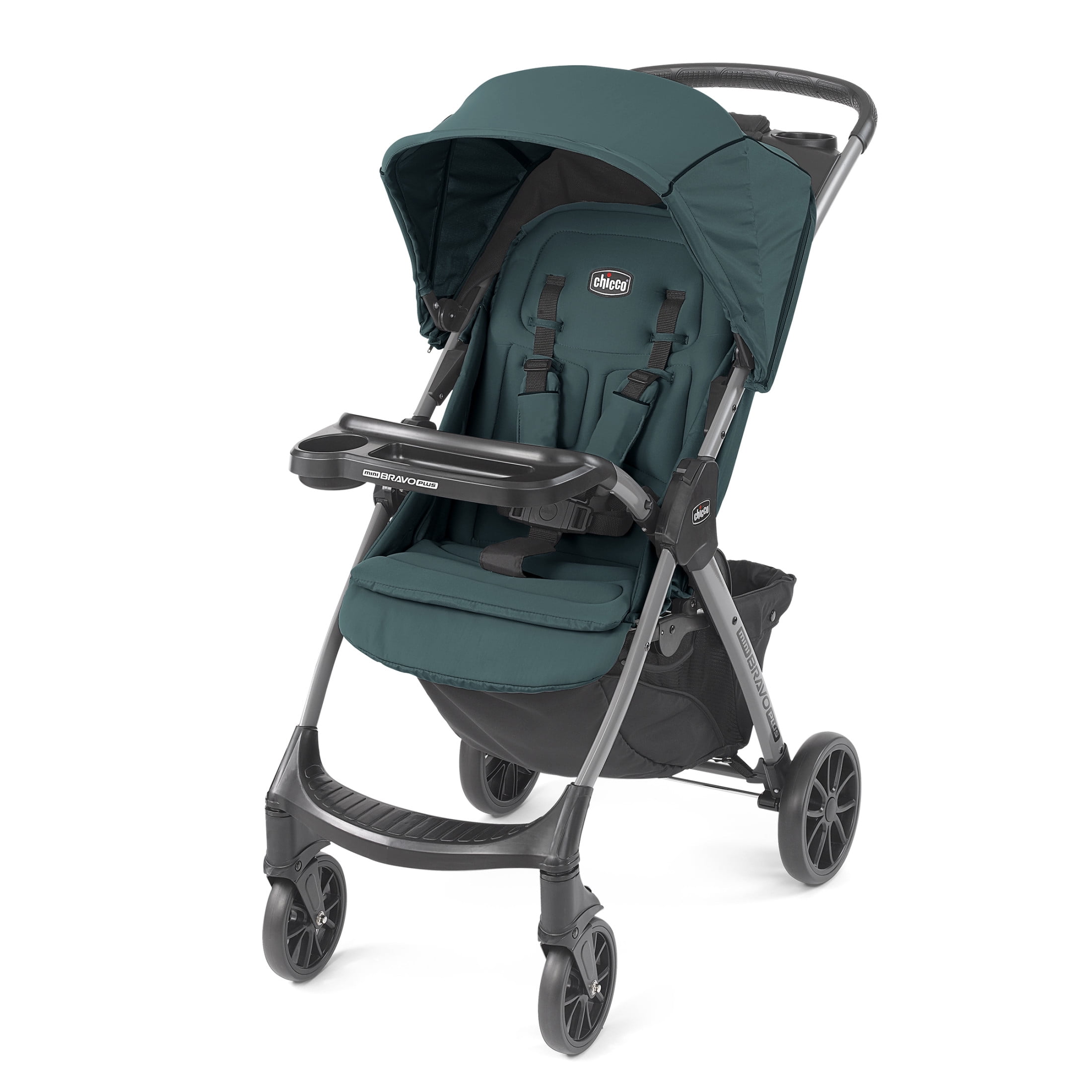 Chicco Mini Bravo Plus Lightweight Stroller Eucalyptus Green Walmart
