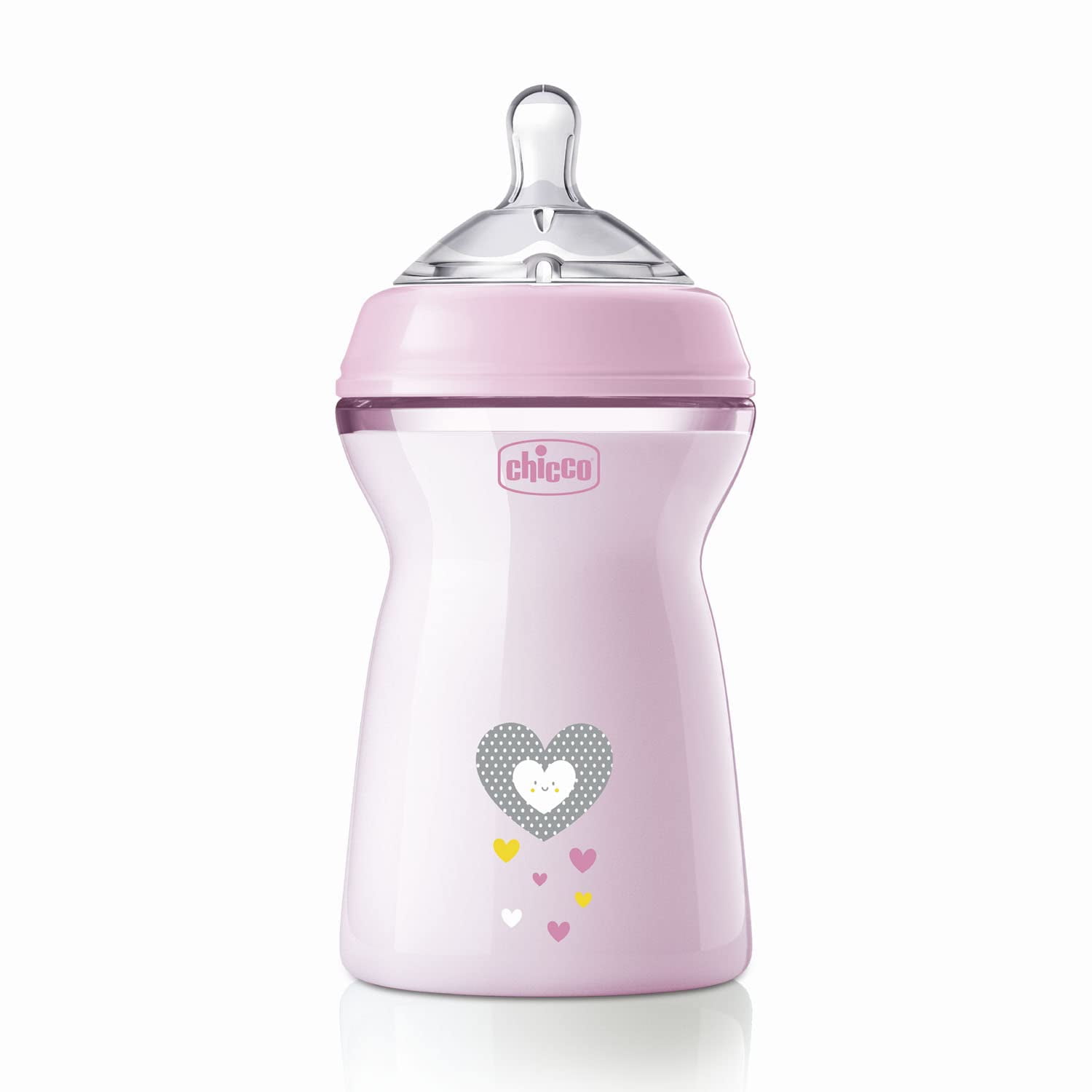Chicco Natural Feeling 330ml Baby Milk Feeding Bottle&nbsp; 6m+ (Pink)