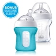 thumbnail image 1 of Chicco NaturalFit BPA-Free Glass Baby Bottle 0M+ 5oz 2-Pack with Bonus Sleeve, 1 of 5