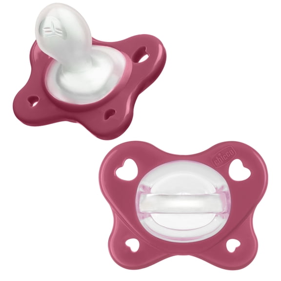Chicco PhysioForma Dual Soft Pacifier Mulberry 16-24m 2pk, New