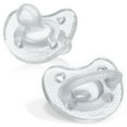 thumbnail image 1 of Chicco PhysioForma® Luxe One-Piece Silicone Pacifier, 6-16 Months, 2pk - Clear, 1 of 11