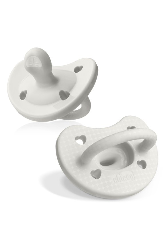 PhysioForma® Luxe One-Piece Silicone Pacifier, 0-6 Months, 2pk - Pearl Grey, New