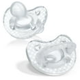 thumbnail image 1 of Chicco PhysioForma® Luxe One-Piece Silicone Pacifier, 16-24 Months, 2pk - Clear, New, 1 of 9