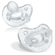 Chicco PhysioForma® Luxe One-Piece Silicone Pacifier, 16-24 Months, 2pk - Clear, New