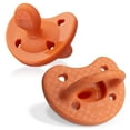 thumbnail image 1 of Chicco PhysioForma® Luxe One-Piece Silicone Pacifier, 16-24 Months, 2pk - Terracotta, New, 1 of 9