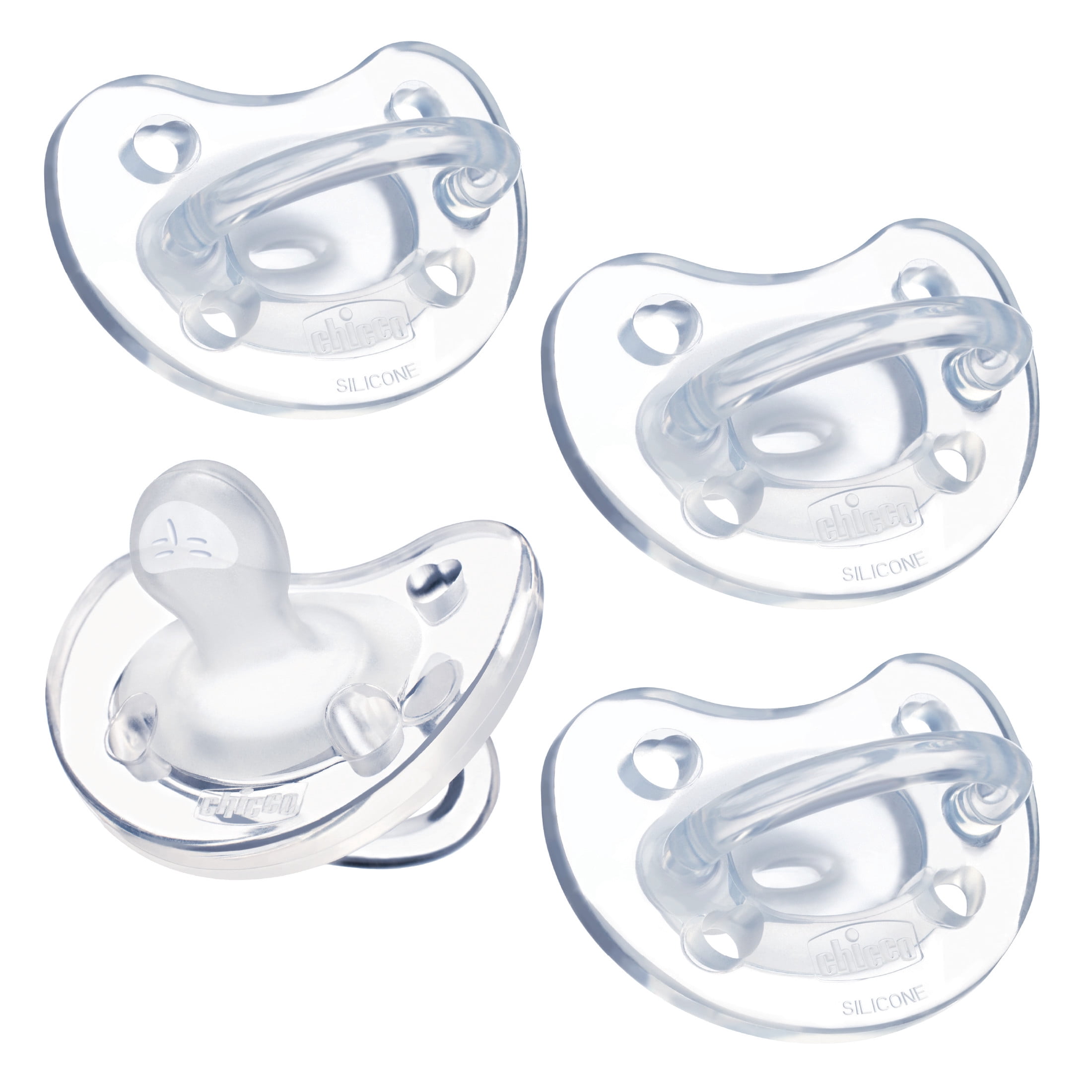 riechibabyblueさん専用 Chicco PhysioForma Orthodontic Silicone Pacifier 0-6 Months Clear
