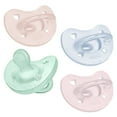 thumbnail image 1 of Chicco PhysioForma® One-Piece Silicone Pacifier, 0-6m, 4pk - Spring Collection, New, 1 of 10