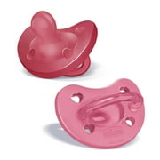 Chicco PhysioForma  One-Piece Silicone Pacifier, 16-24 Months, 2pk - Dark Pink, New