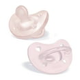 thumbnail image 1 of Chicco PhysioForma® One-Piece Silicone Pacifier, 0-6 Months, 2pk - Soft Pink, New, 1 of 8