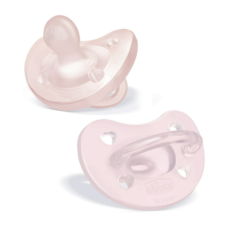 Chicco PhysioForma® One-Piece Silicone Pacifier, 0-6 Months, 2pk