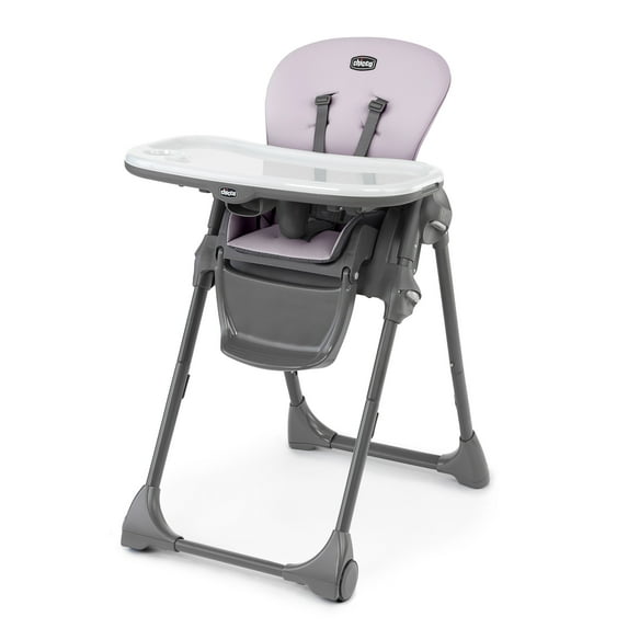 Chicco Polly Space-Saving Fold Easy Clean Highchair - Ava (Pink)