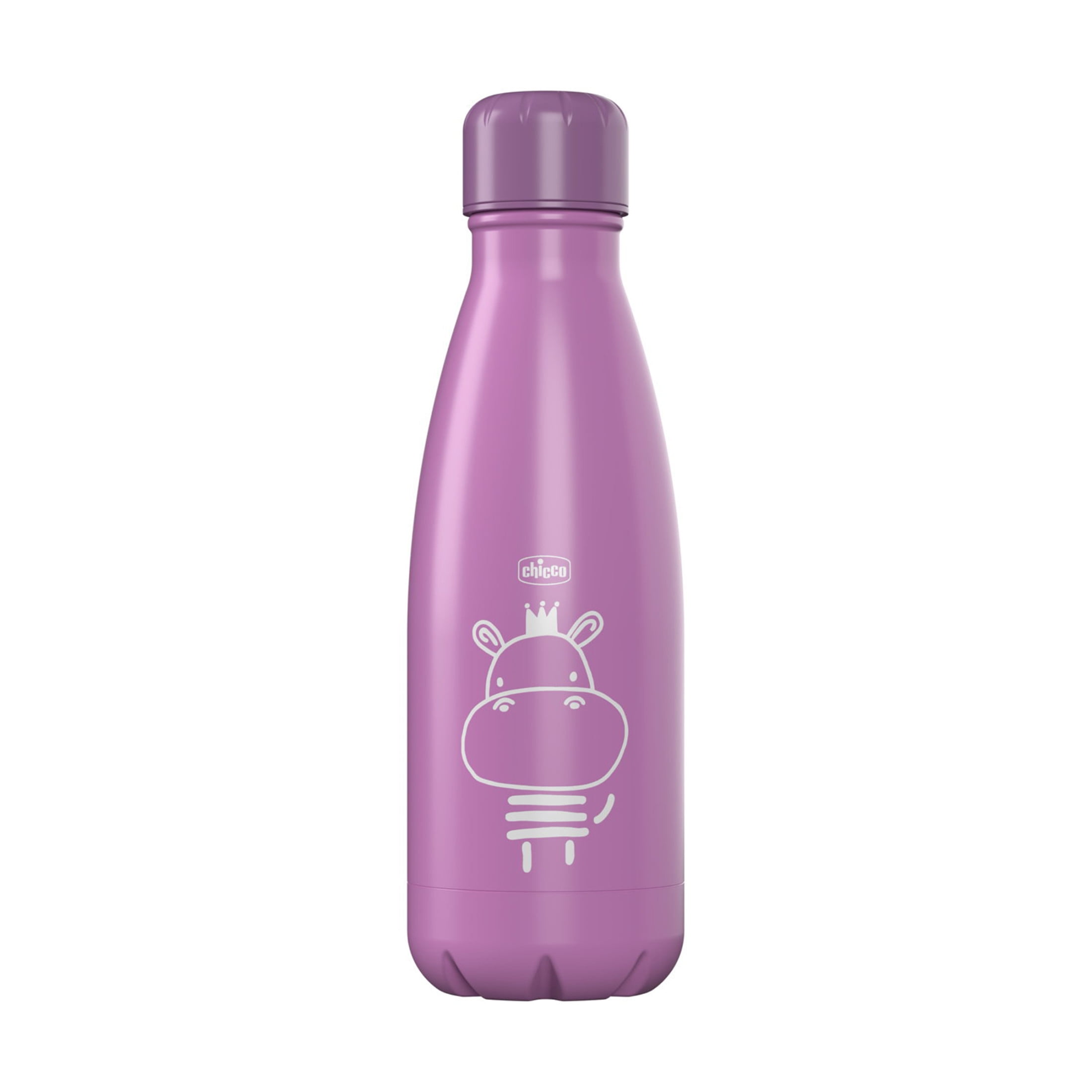 Chicco Stainless Steel Double Wall Vacuum Insulated Water Bottle, 4yr+ - Pink, New